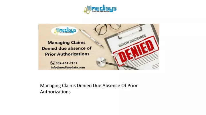 managing claims denied due absence of prior