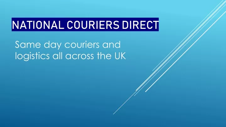 national couriers direct