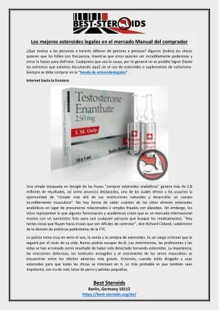 Los mejores esteroides legales en el mercado Manual del comprador