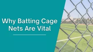 Why Batting Cage Nets Are Vital - Nets Of America