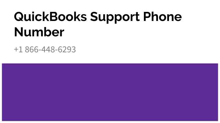 quickbooks support phone number
