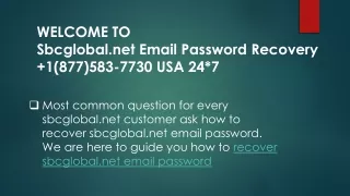 HOW TO RECOVER SBCGLOBAL NET EMAIL PASSWORD