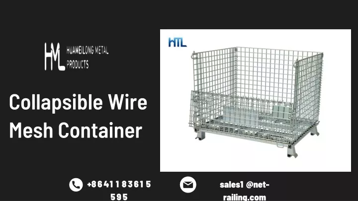 collapsible wire mesh container