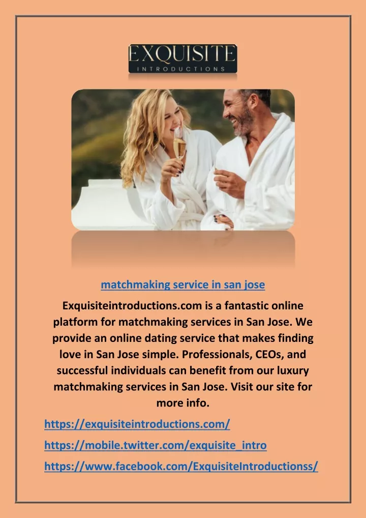 matchmaking service in san jose