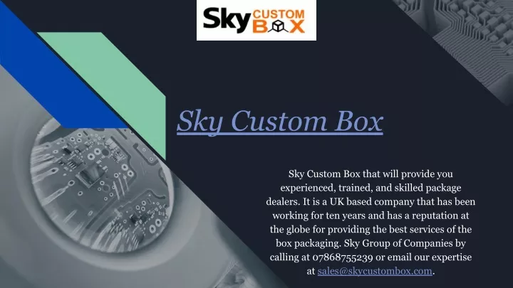 sky custom box