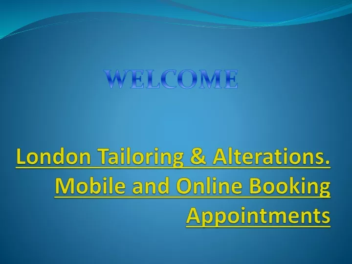 london tailoring alterations mobile and online booking appointments