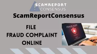 Register Fraud Complaint Online very Easily