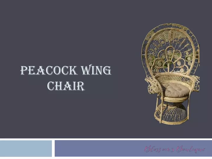 peacock wing chair