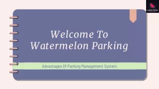 Advantages Of Parking Management System