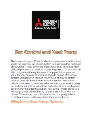 the beauty of a good mitsubishi heat pump remote