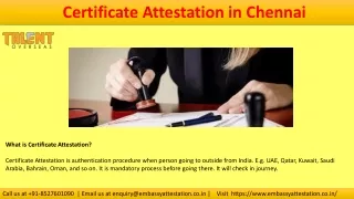 certificate attestation in c hennai