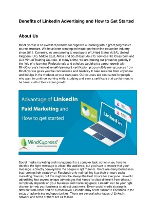 benefits of linkedin advertising