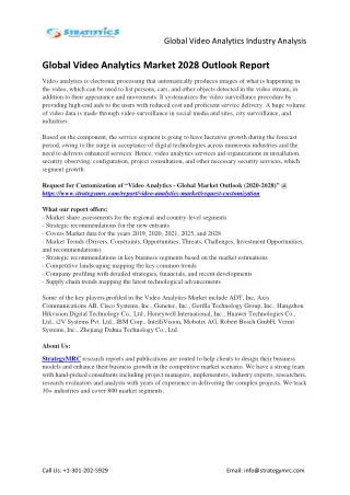global video analytics industry analysis