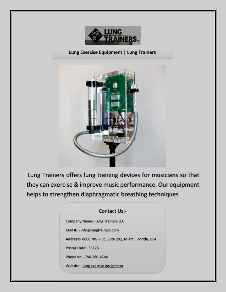 lung exercise equipment lung trainers