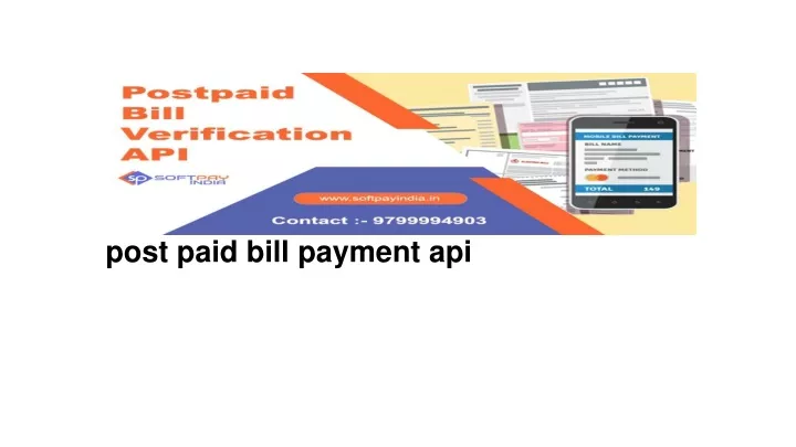 post paid bill payment api