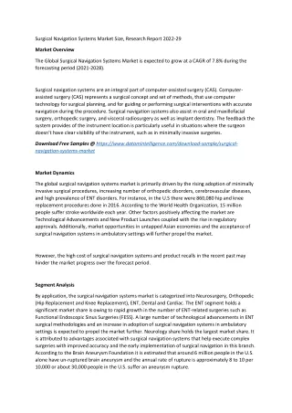 surgical navigation systems market size research