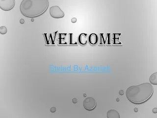 welcome