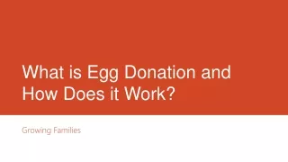 What is Egg Donation?