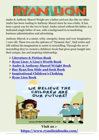 Ryan Lion Book Kindle Edition