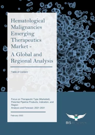 TOC - Global Hematological Malignancies Emerging Therapeutics Market