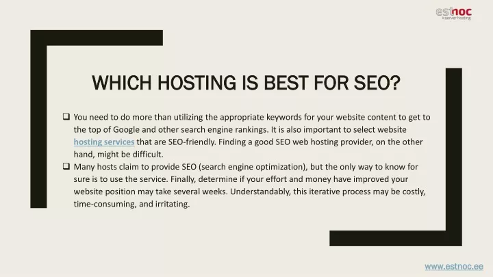 which hosting is best for seo