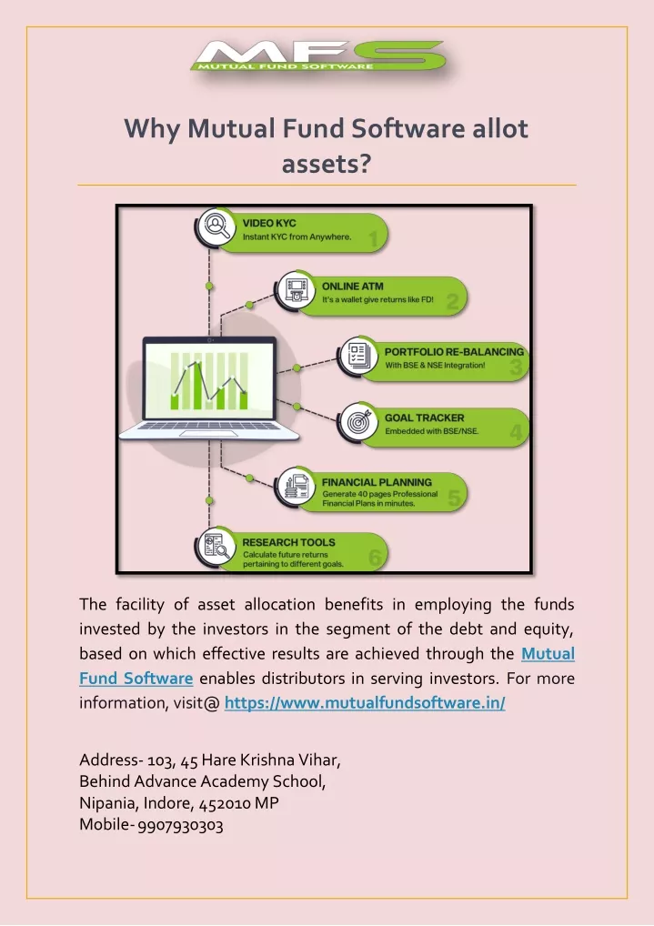 why mutual fund software allot assets