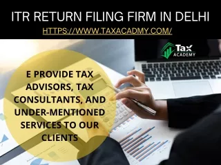 itr return filing firm in delhi https