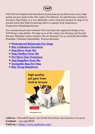 Waterproof Raincoats For Dogs