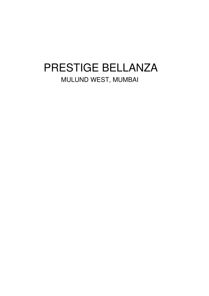 prestige bellanza mulund west mumbai