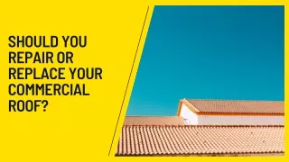 Should you repair or replace your commercial roof
