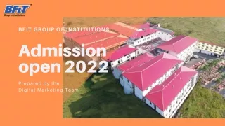 BFIT Group of Institutions- Admission open 2022