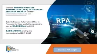 Robotic Process Automation (RPA) in Financial Services Market Analysis