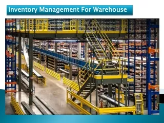 inventory management for warehouse