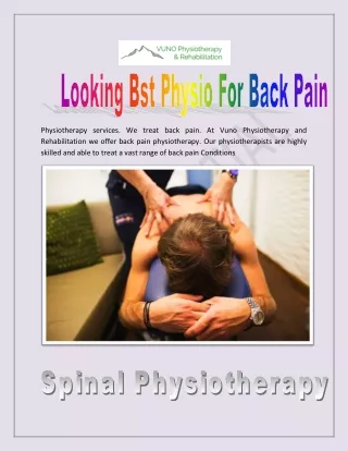 Looking Bst Physio For Back Pain