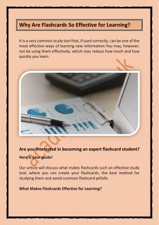 why are flashcards so effective for learning
