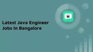 latest java engineer jobs in bangalore