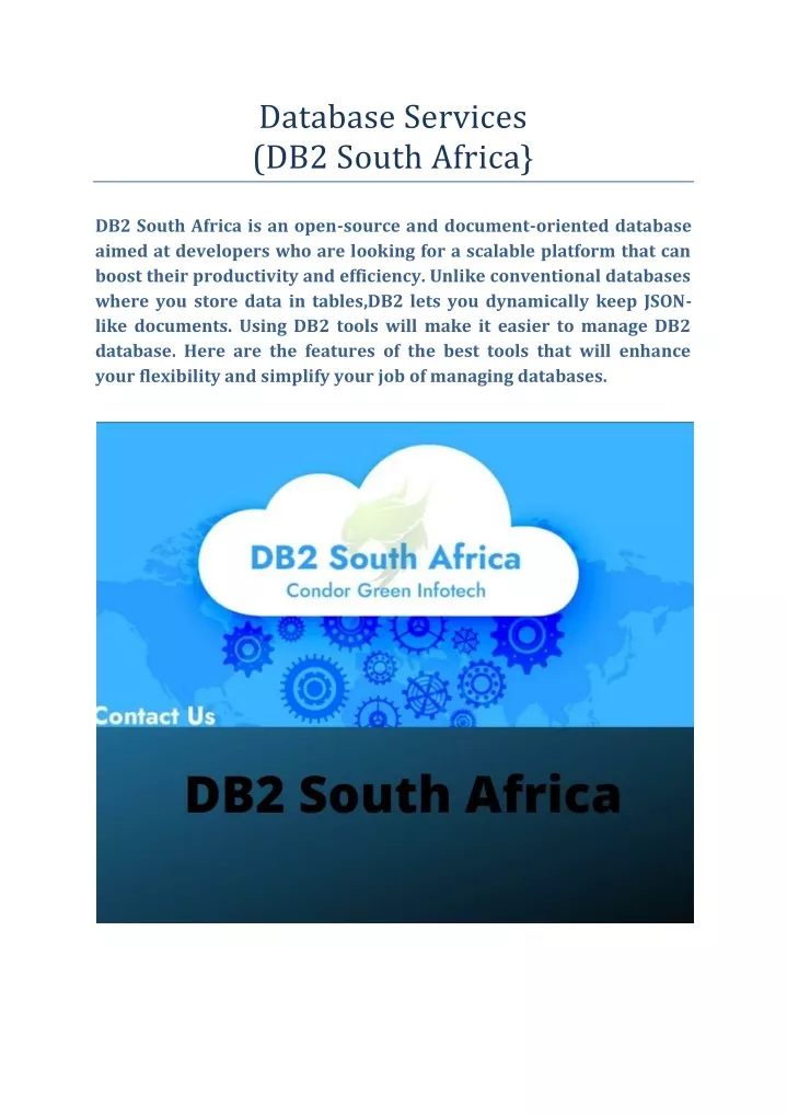 database services db2 south africa