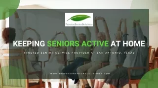 keeping seniors active at home