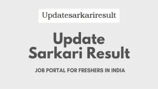 Sarkari Job Results PPT