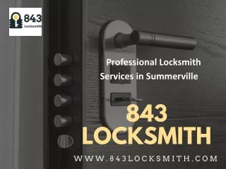 Professional Locksmith Services in Summerville