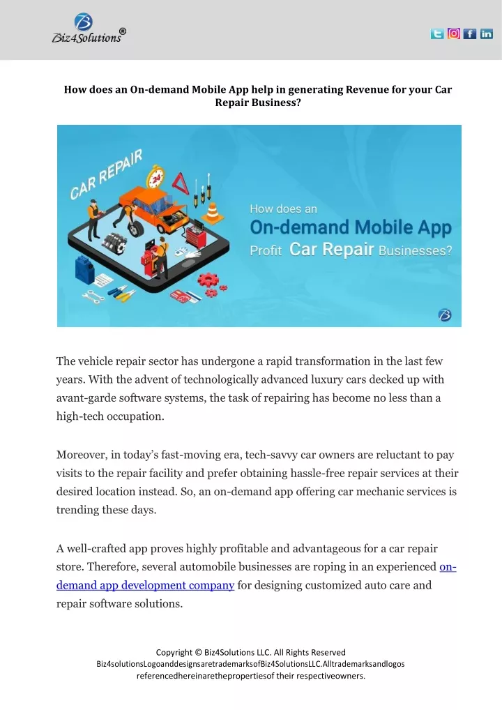 how does an on demand mobile app help