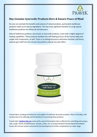 buy genuine ayurvedic products here ensure peace
