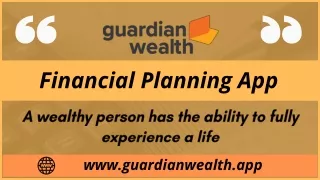 financial planning app