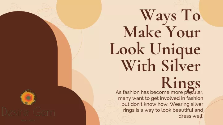 ways to make your look unique with silver rings