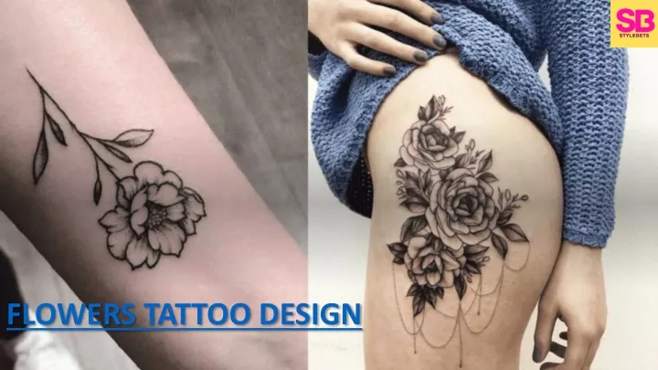 flowers tattoo design