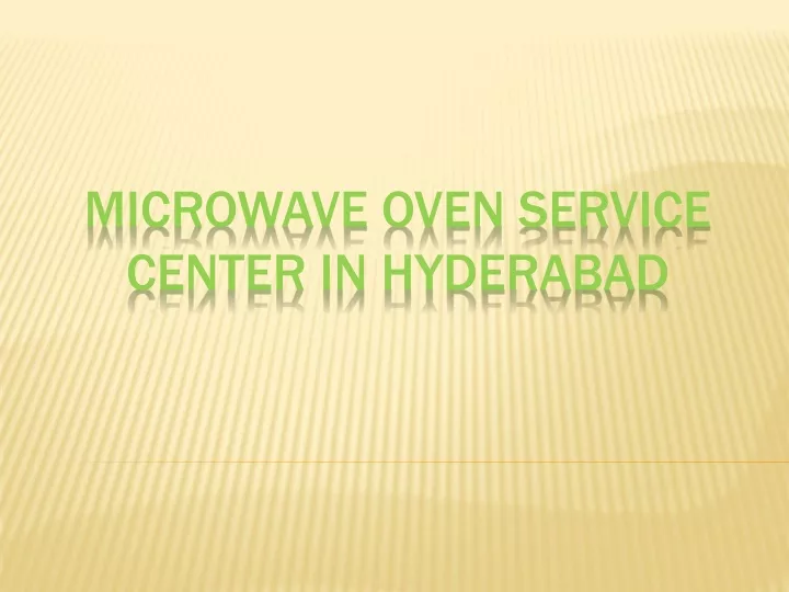 microwave oven service center in hyderabad
