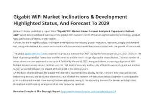 gigabit wifi market inclinations development