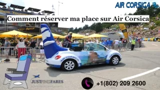 Comment réserver ma place sur Air Corsica