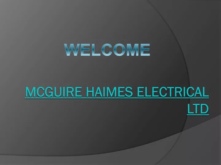 mcguire haimes electrical ltd