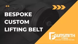 Shop Custom Lifting Belts - Gunsmith Fitness